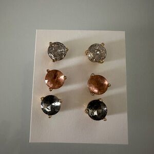 kate spade Gold and Silver Tone Stud Earrings Set